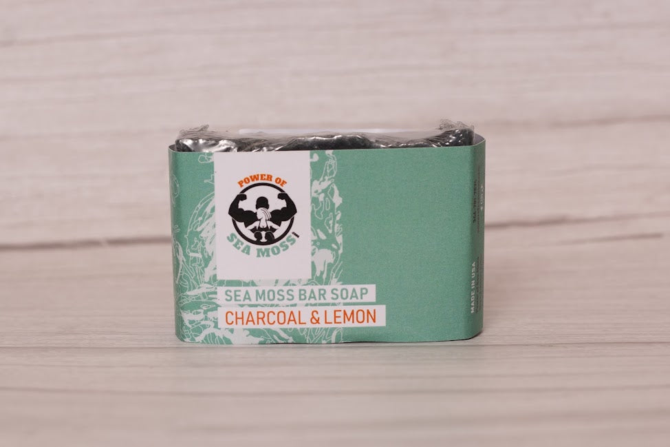 Lemon & Activated Charcoal Sea Moss Soap