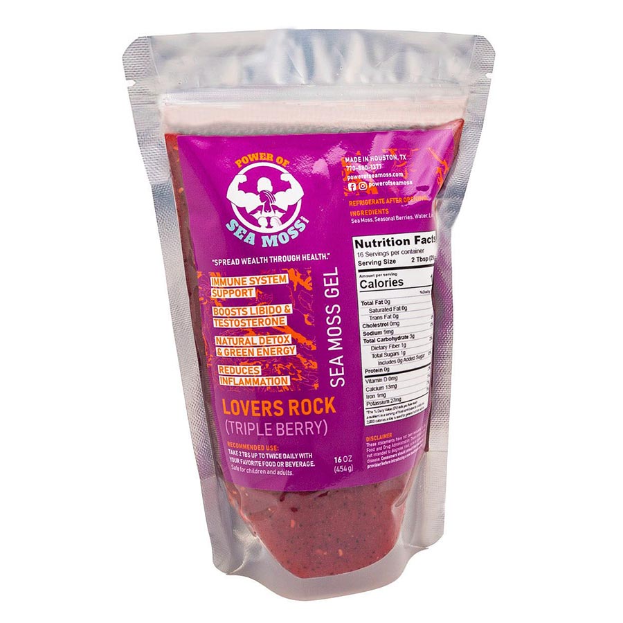 Lovers Rock - Gel de musgo marino de triple baya