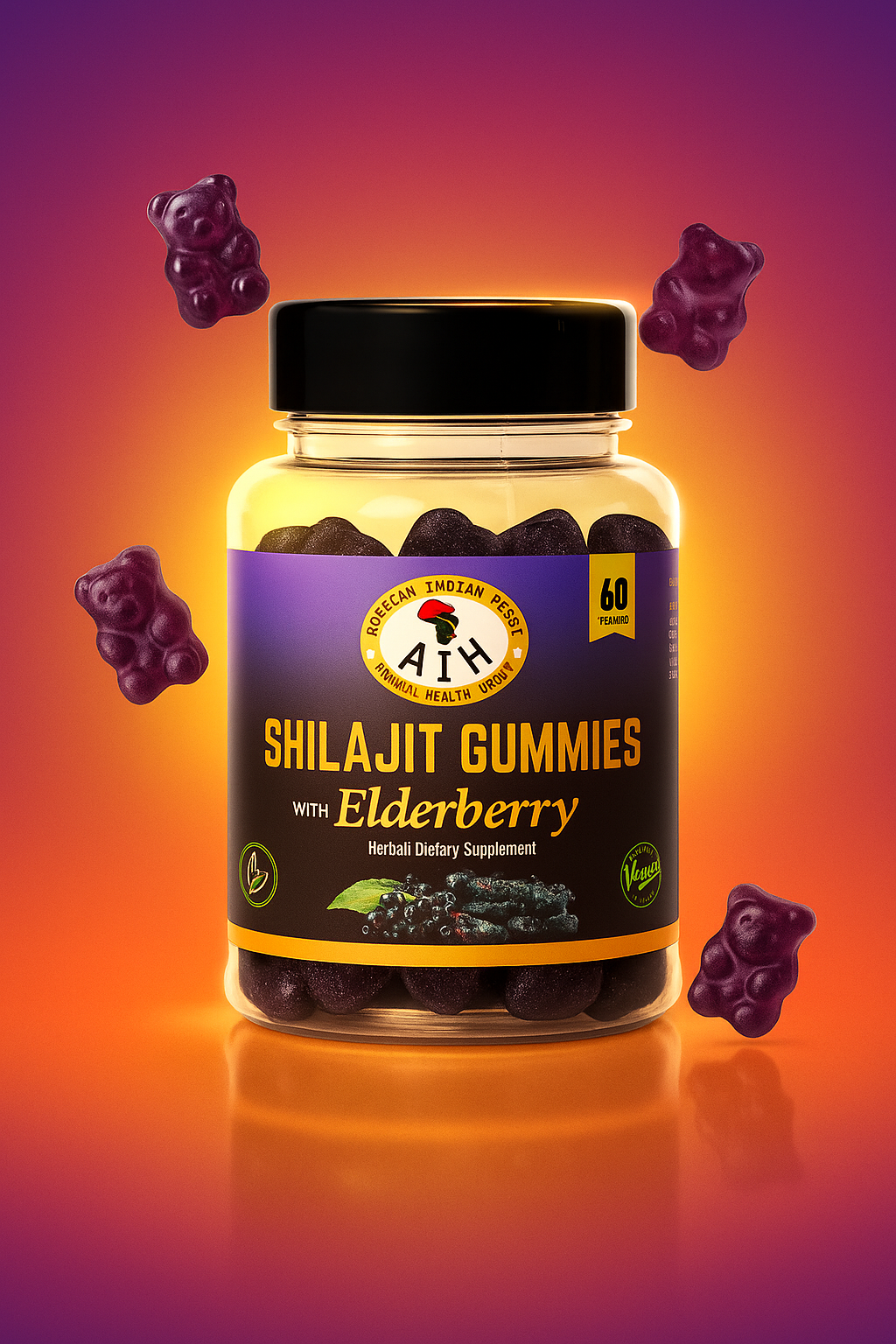 Shilajit Elderberry Gummies