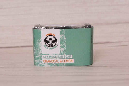 Lemon & Activated Charcoal Sea Moss Soap