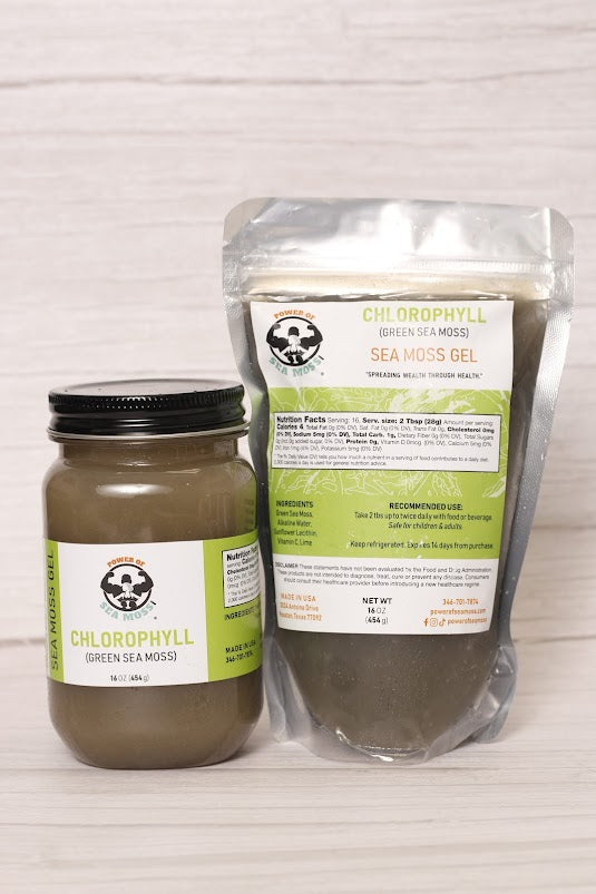 Chlorophyll Green Sea Moss Gel