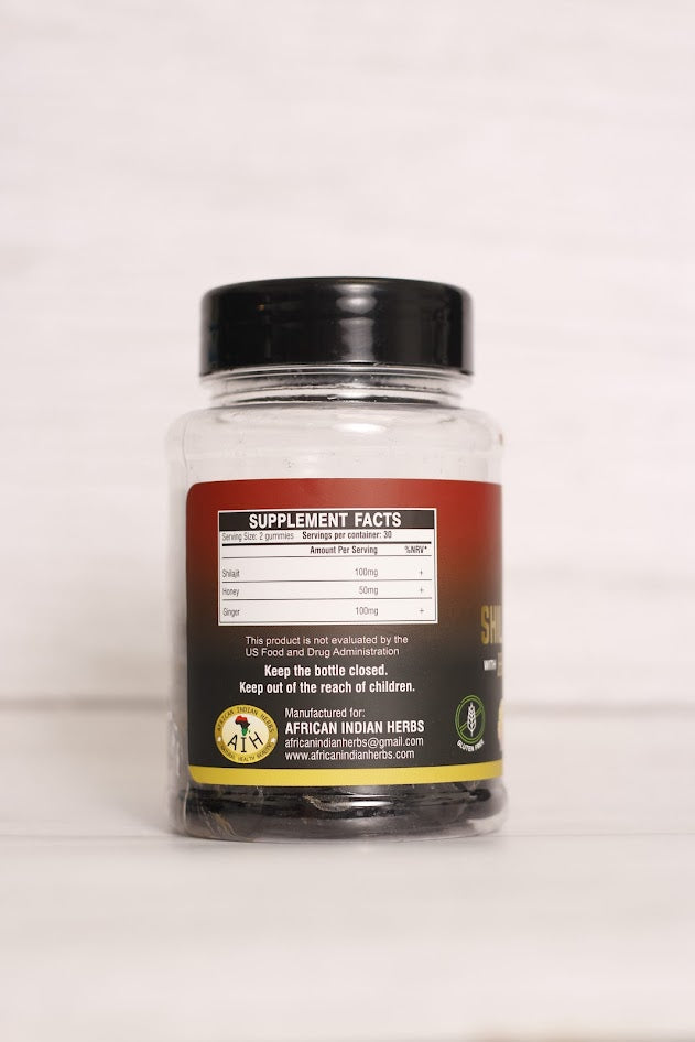 Shilajit Gummies with Honey & Ginger